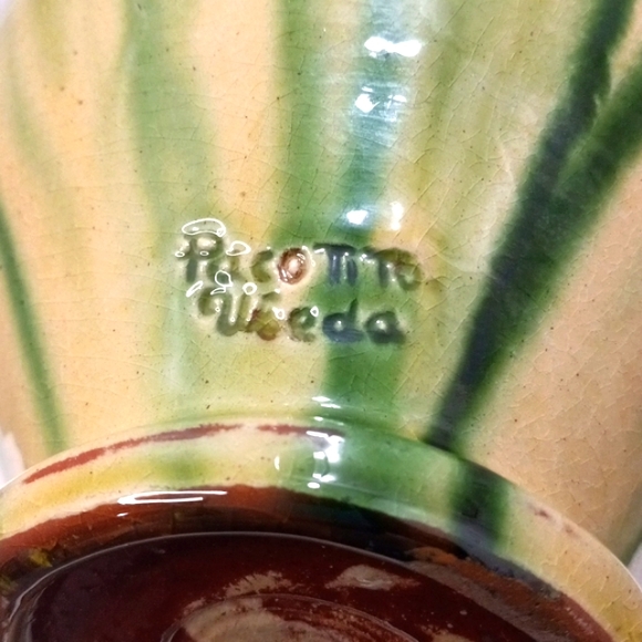 PACO TITO UBEDA Pitcher/VASE Signed with paper. 11.5" - Picture 3 of 8